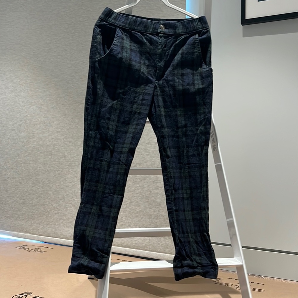 Blue & Green Plaid Hollister Pants